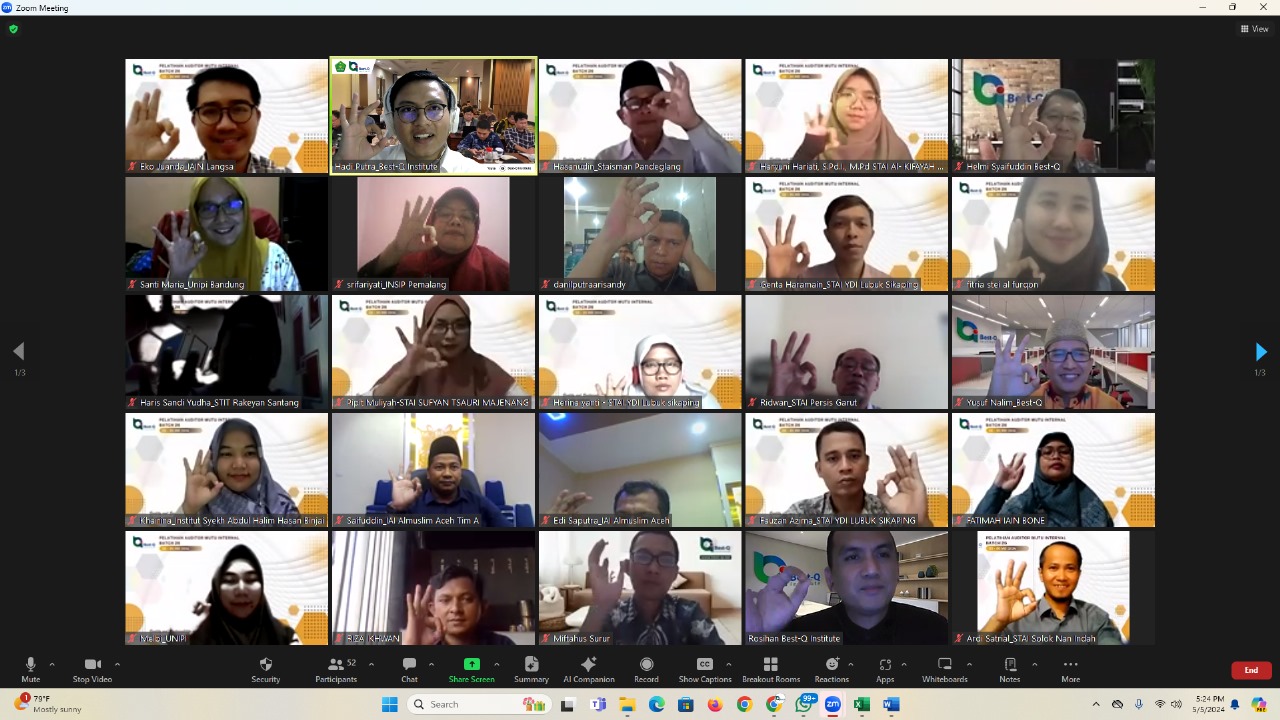 TINGKATKAN MUTU SPMI, LPM STAI YDI IKUTI PELATIHAN AMI