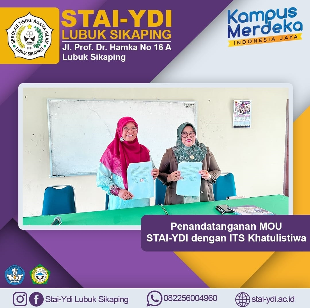 STAI YDI LUBUK SIKAPING DAN ITS KHATULISTIWA BERSINERGI TINGKATKAN MUTU KAMPUS