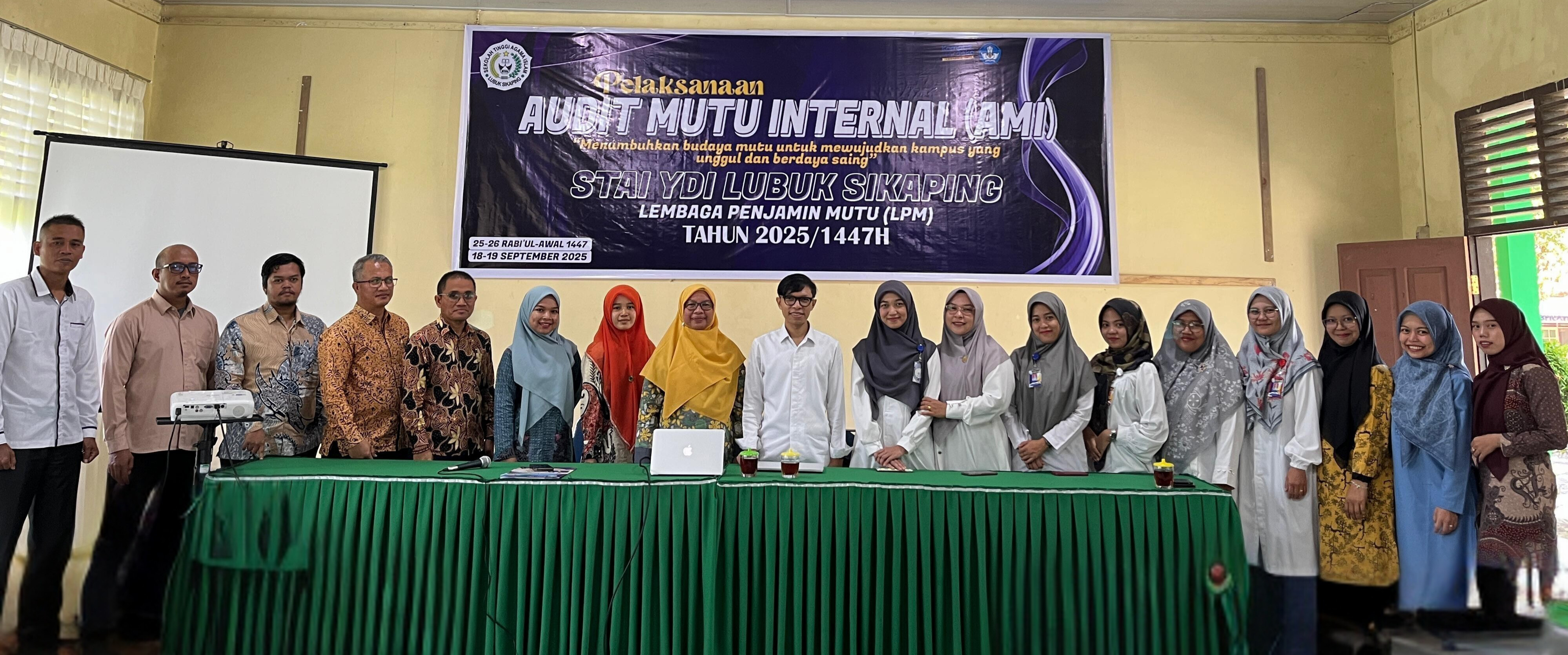 STAI YDI Lubuk Sikaping Gelar Audit Mutu Internal: “Menumbuhkan Budaya Mutu untuk Mewujudkan Kampus yang Unggul dan Berdaya Saing”