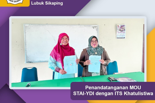 STAI YDI LUBUK SIKAPING DAN ITS KHATULISTIWA BERSINERGI TINGKATKAN MUTU KAMPUS
