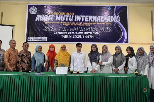 STAI YDI Lubuk Sikaping Gelar Audit Mutu Internal: “Menumbuhkan Budaya Mutu untuk Mewujudkan Kampus yang Unggul dan Berdaya Saing”